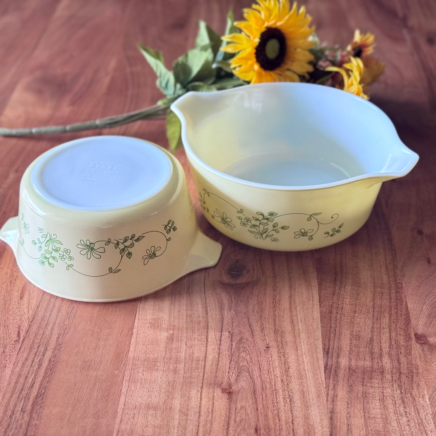Pyrex #474 & #475 Shenandoah Cinderella Casserole Dishes