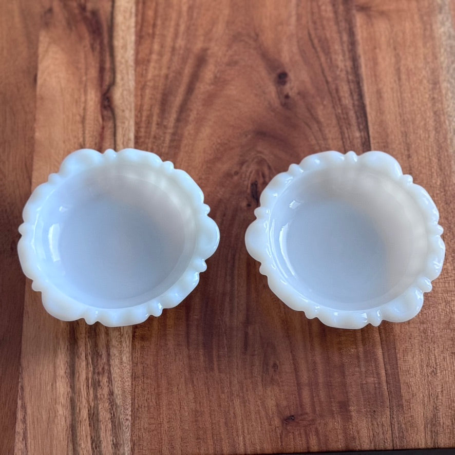 Anchor Hocking Milk Glass Ashtray/Trinket Dish