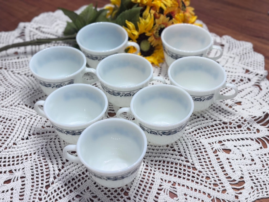 PYREX Old Town Blue Tea/Coffee Cups