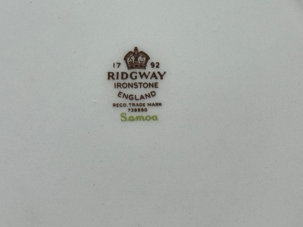 Ridgway 'Samoa' #738990 Dinnerware