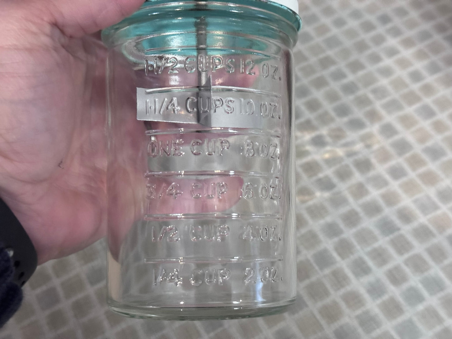 Vintage Androck Glass Hand Chopper