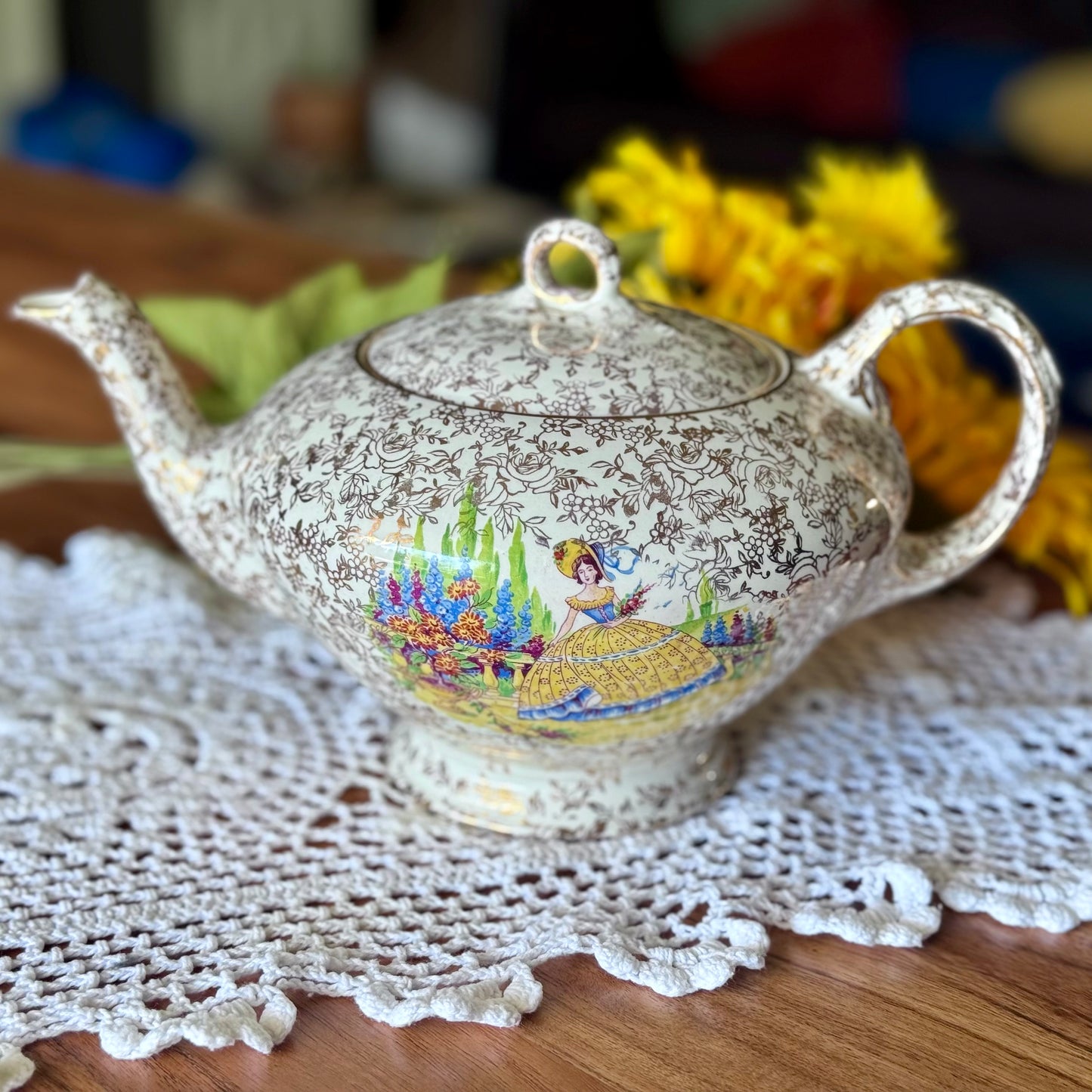 Empire Pottery Crinoline Lady Teapot