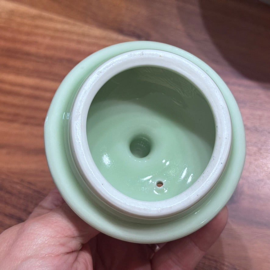 Asian Inspired Glazed Porcelain Coy/Goldfish Tea Pot