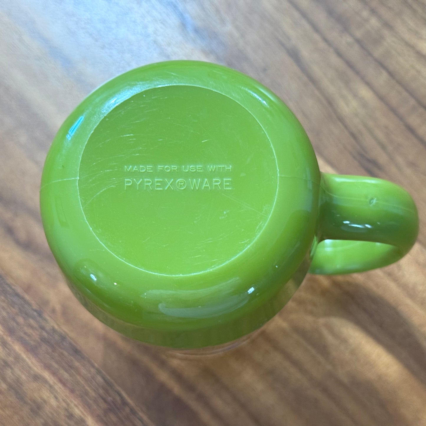 PYREX Avocado Green Glass Drinkup & Party Mug