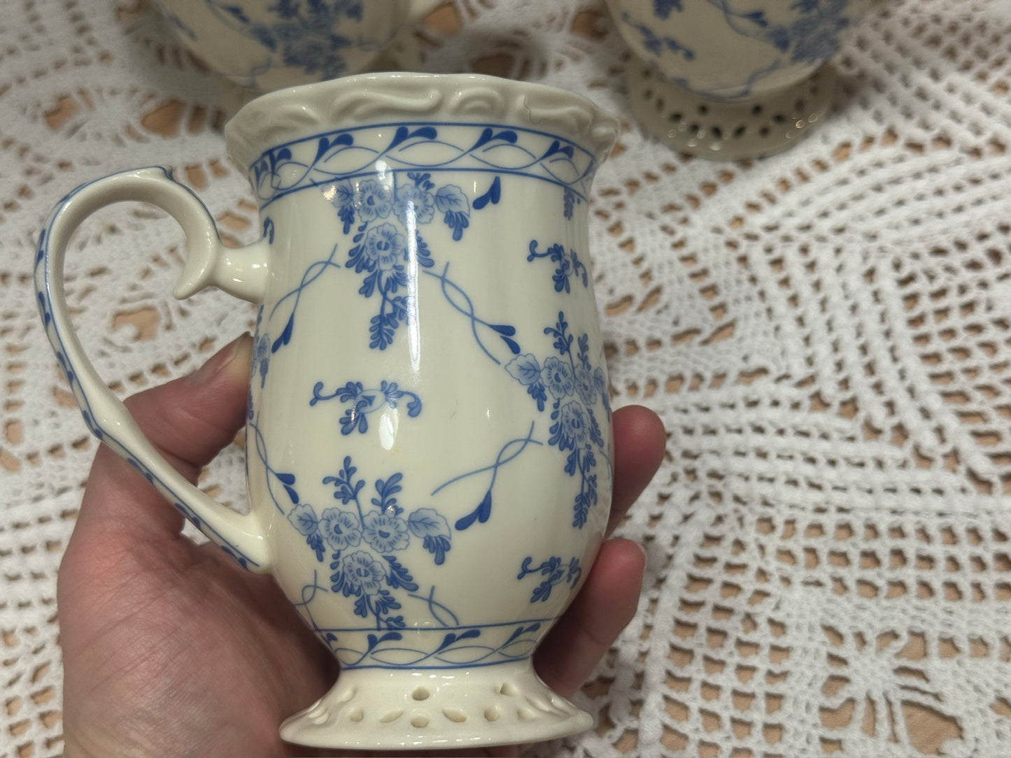 Skye McGhie 'Rose Brocade' Mugs