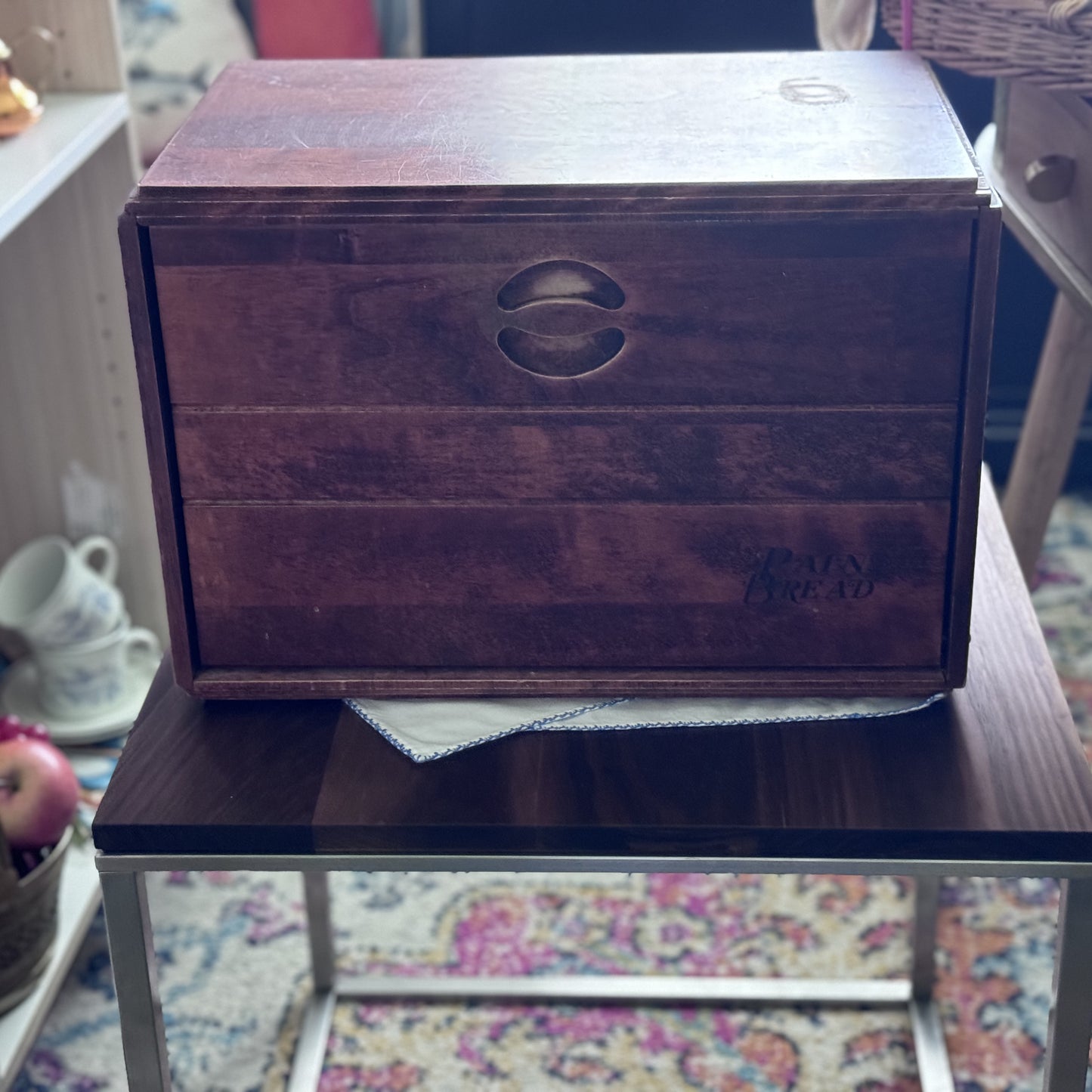 Vintage Wood Bread Box