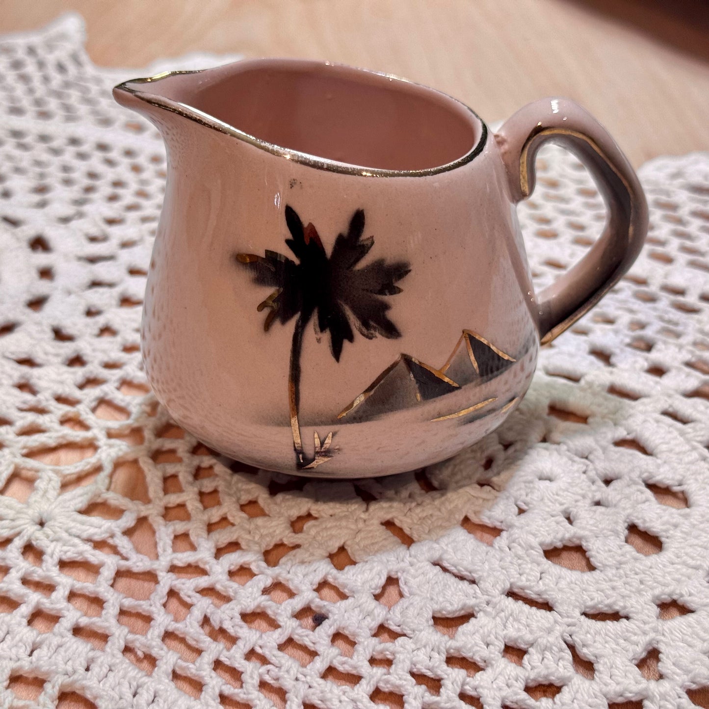 Vintage Keele St Pottery Pink Creamer