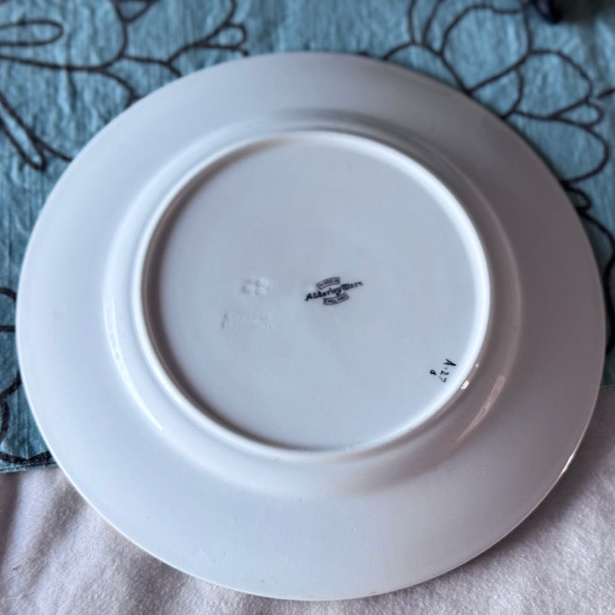 Adderley Ware Green Floral Victorian Plate