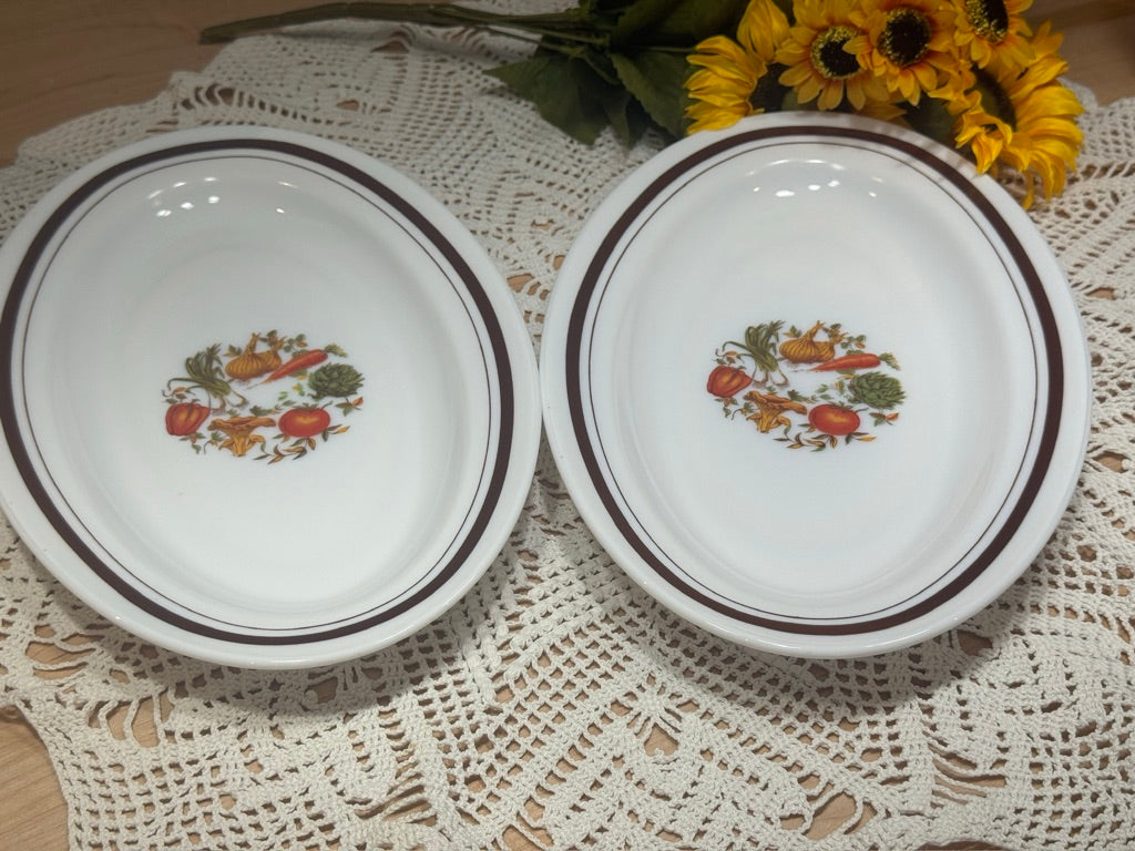 Arcopal France Milk Glass 'Vegetable' Serving Platter