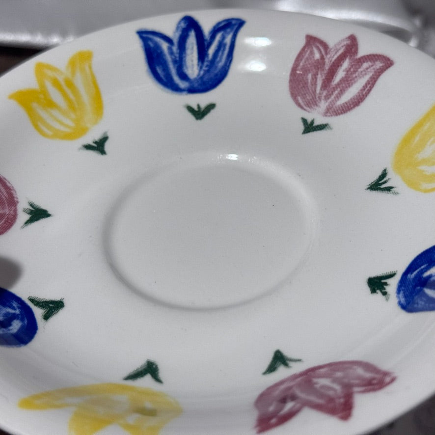 John Tams, England 'Tulip' Cup and Saucers
