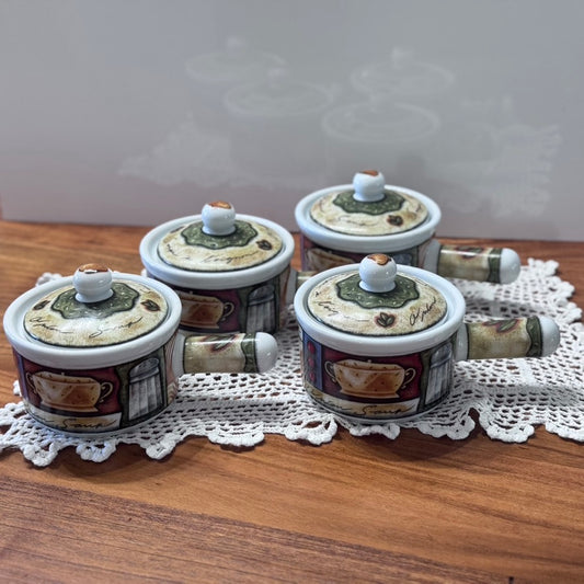 Lidded French Onion Soup Crocks