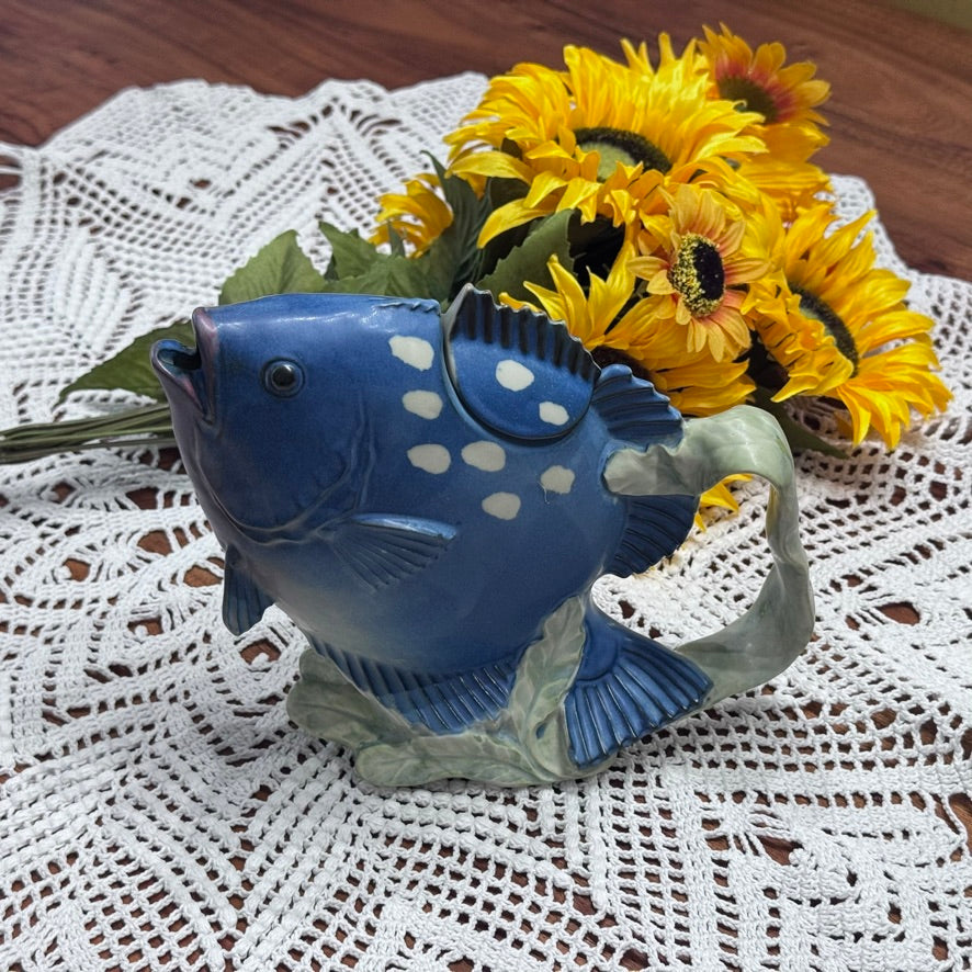 Takahashi Hand Painted Fish Teapot