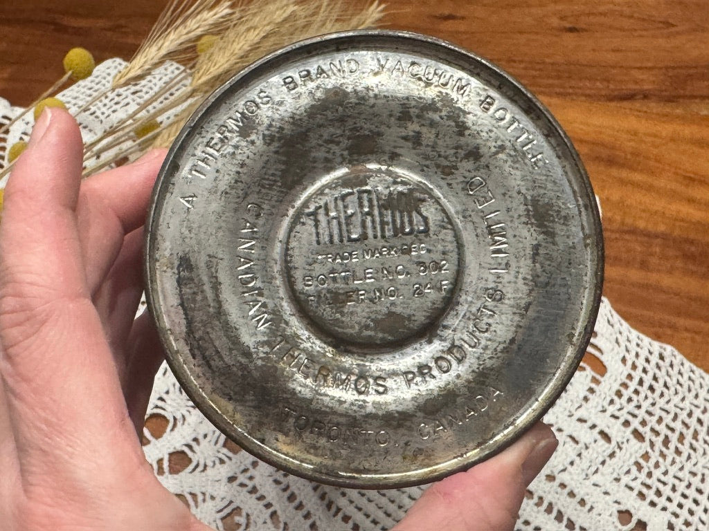 Vintage Plaid Thermos Brand Vacuum Bottle NO.302