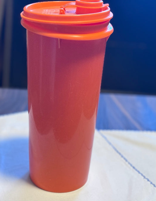 Orange Tupperware Pitcher/Storage Container