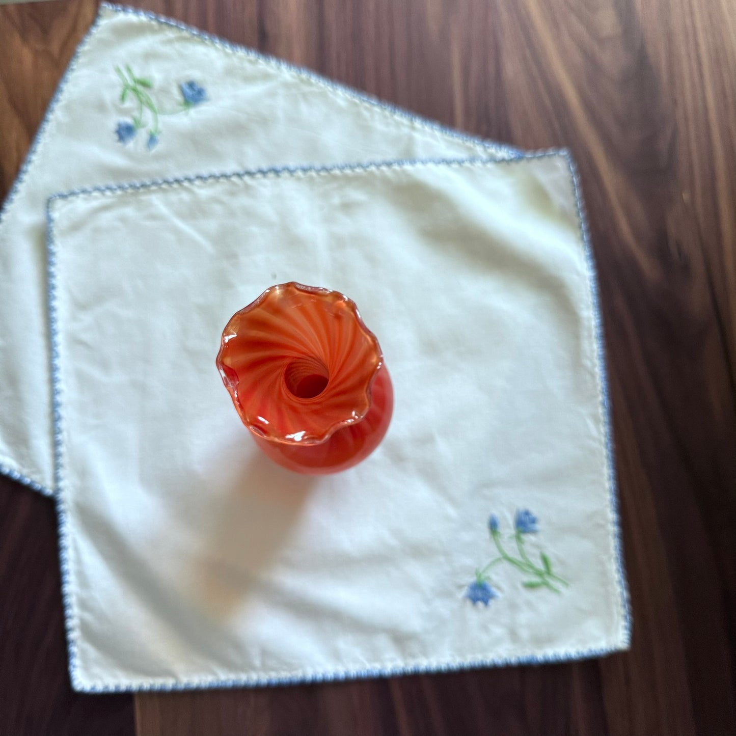 Orange/White Vase
