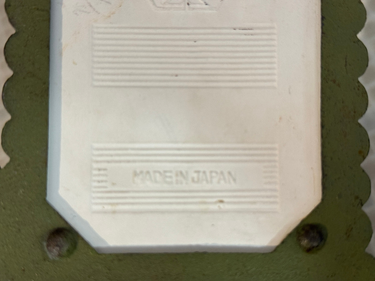 Vintage Green Cast Iron & Kitchen Tile Wall Motif Key Holder/Towel Holder