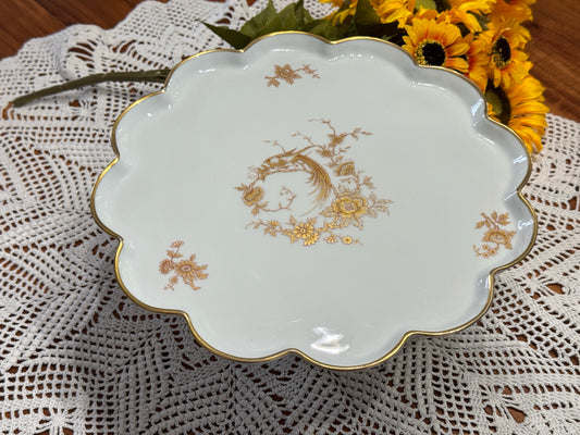 Limoges France Porcelain Cake Pedestal