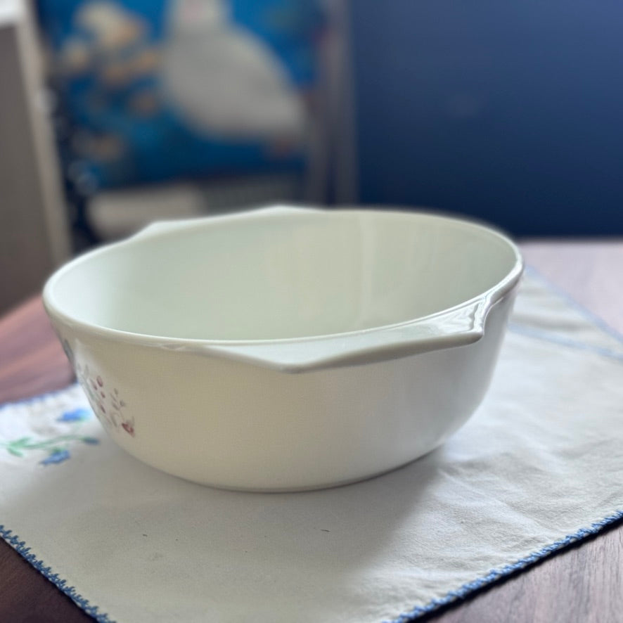 Pyrex Blue Iris Handled Casserole