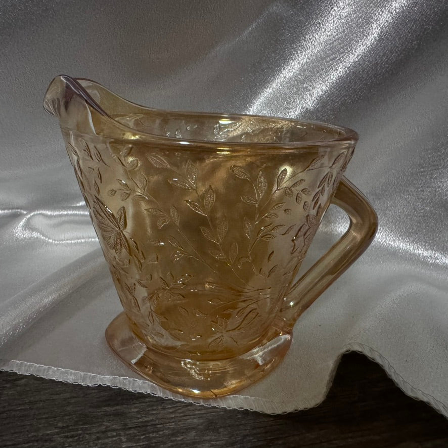 Jeannette Glass Cream and Sugar