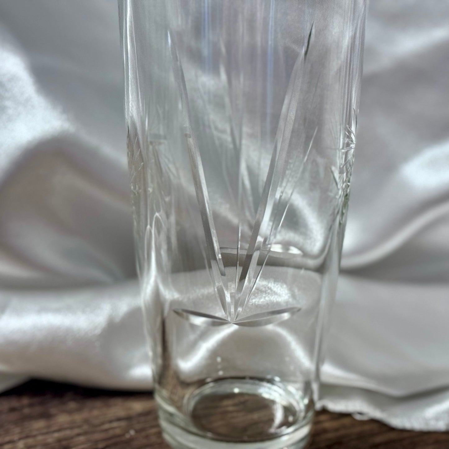 Vintage Pinwheel Glass Cocktail Shaker