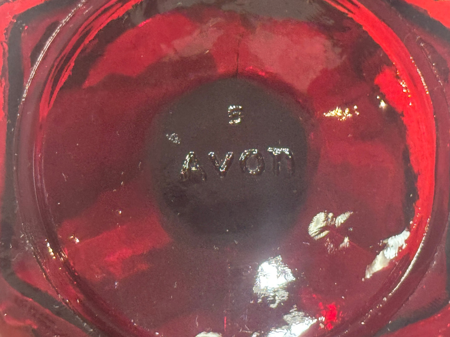AVON 1876 Cape Cod Ruby Red Goblets