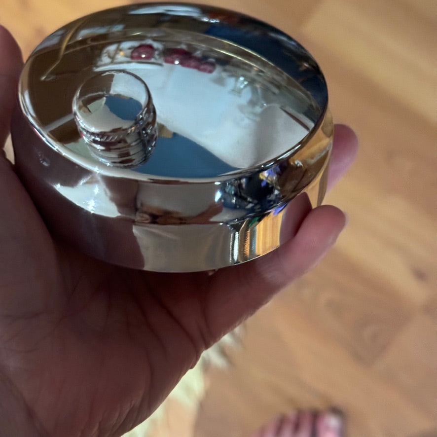 Vintage Pinwheel Glass Cocktail Shaker