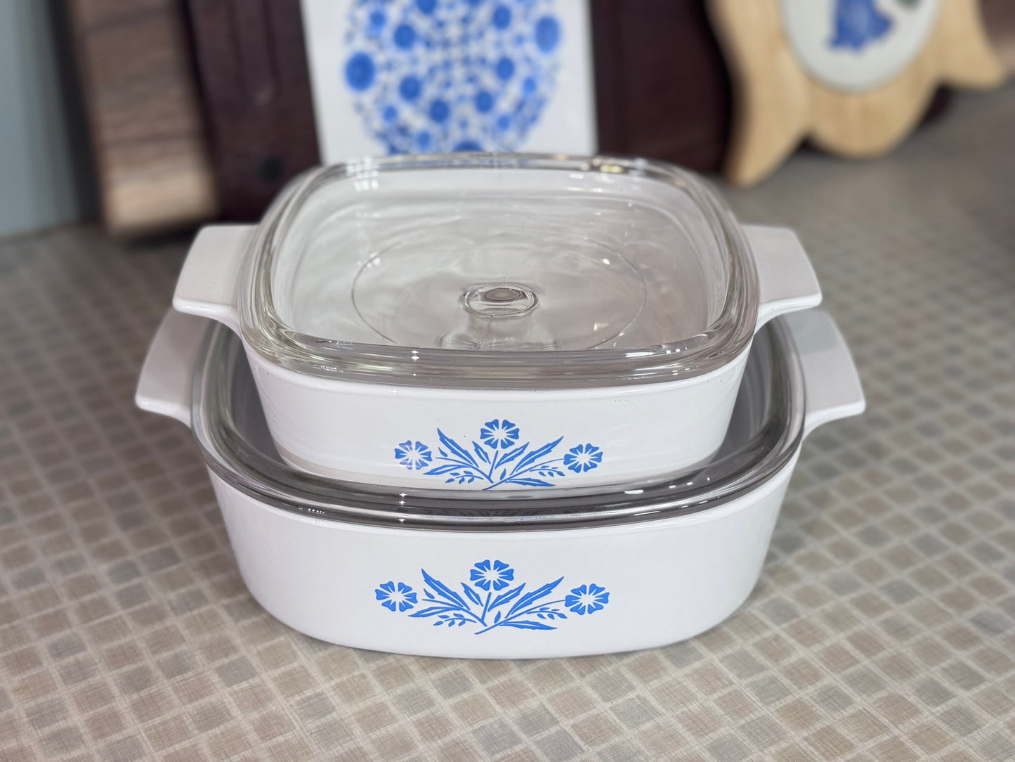 Corning Ware Blue Cornflower A-2-B 2 Liter Casserole With Lid