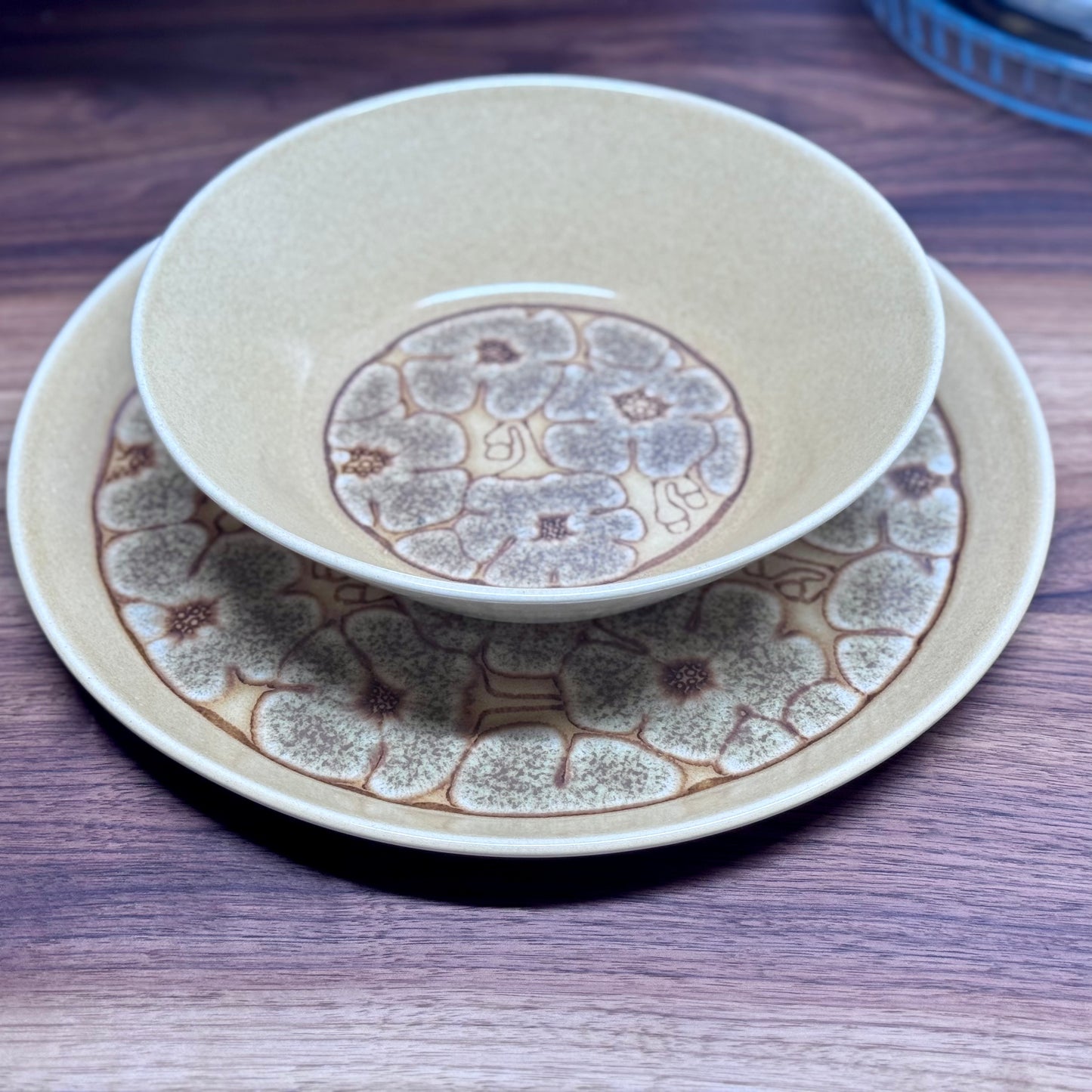 Crown Lynn Earthstone 'Camille D627' New Zealand Dish Set