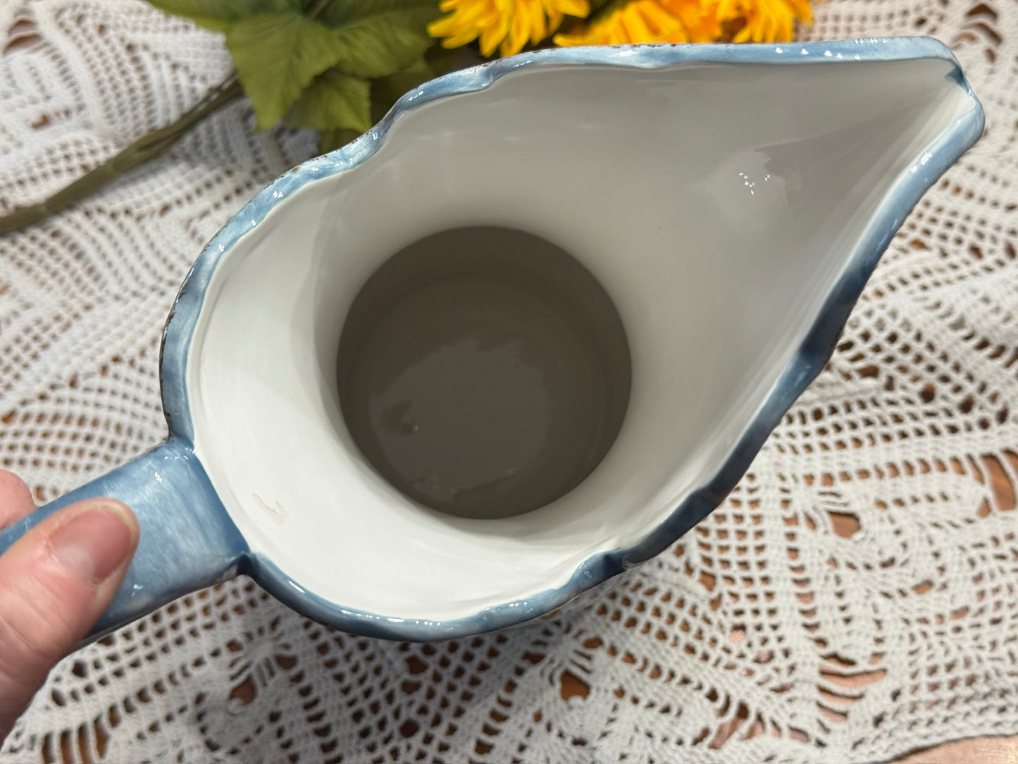 Large Floral Pitcher/Jug