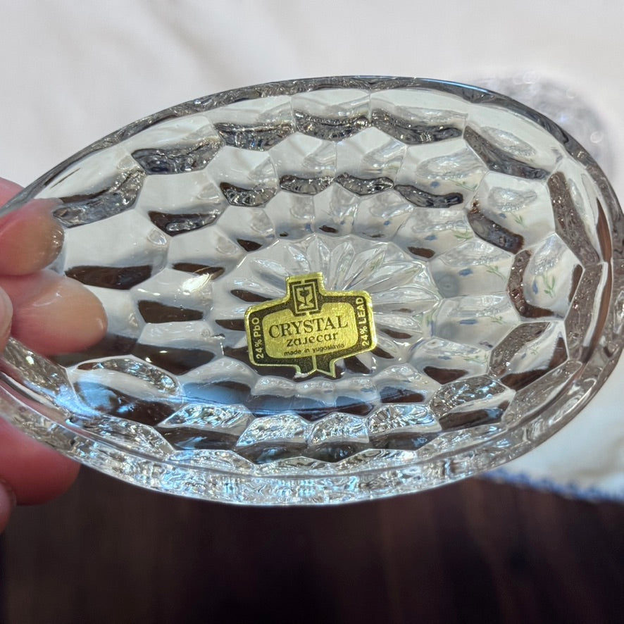 Small Crystal Egg Trinket Box With Lid