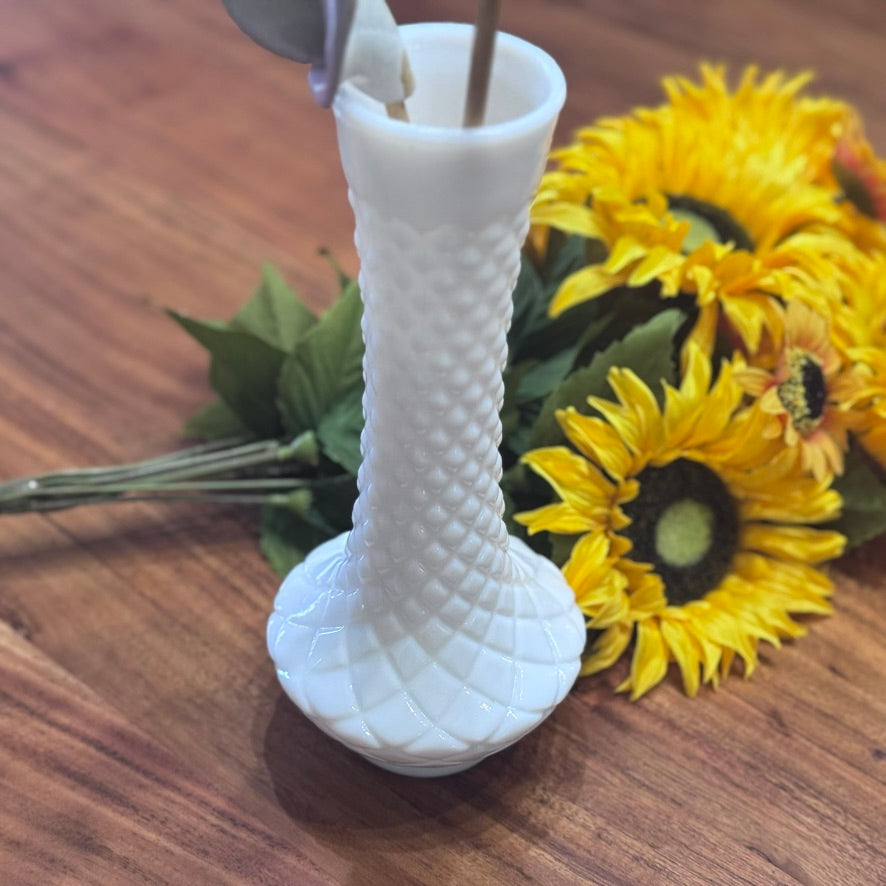 Vintage Randall Milk Glass Vase