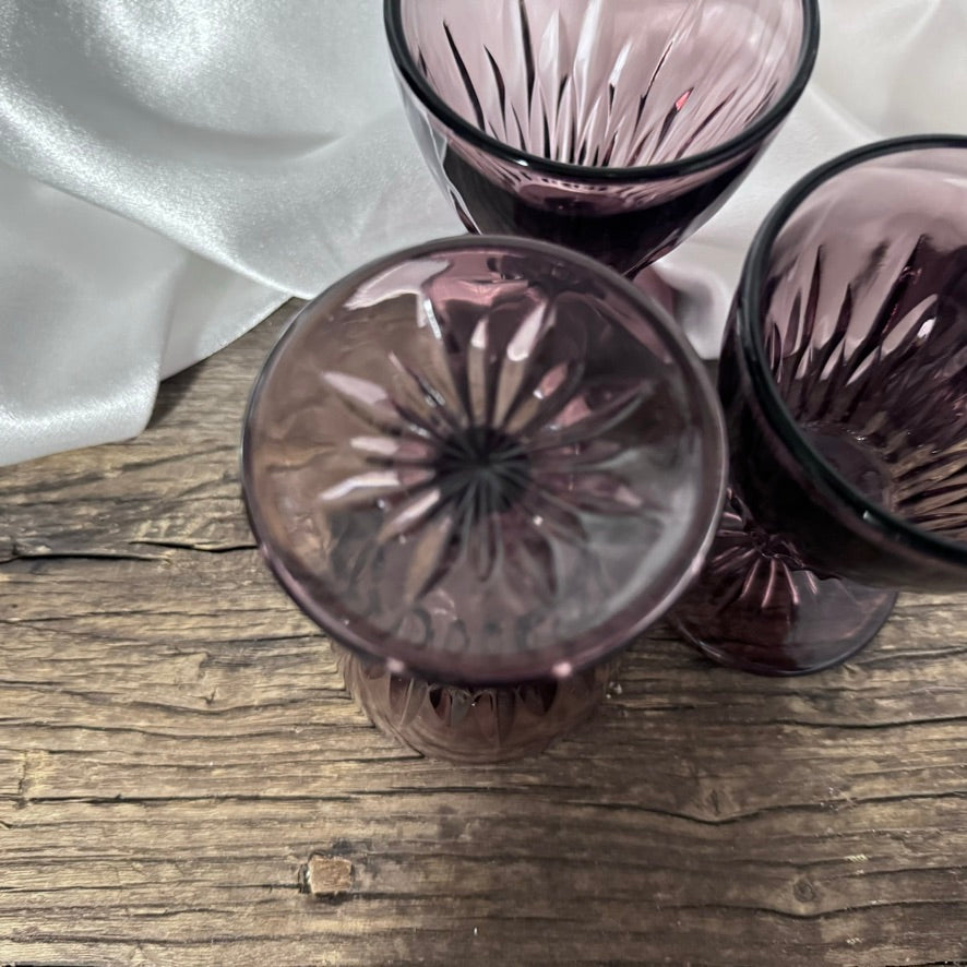Hazel Atlas Moroccan Amethyst Glasses