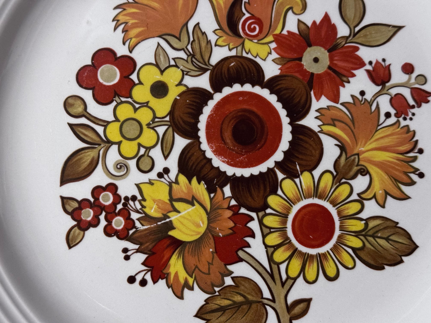 "Festival" Ironstone Myott Dinner Plates
