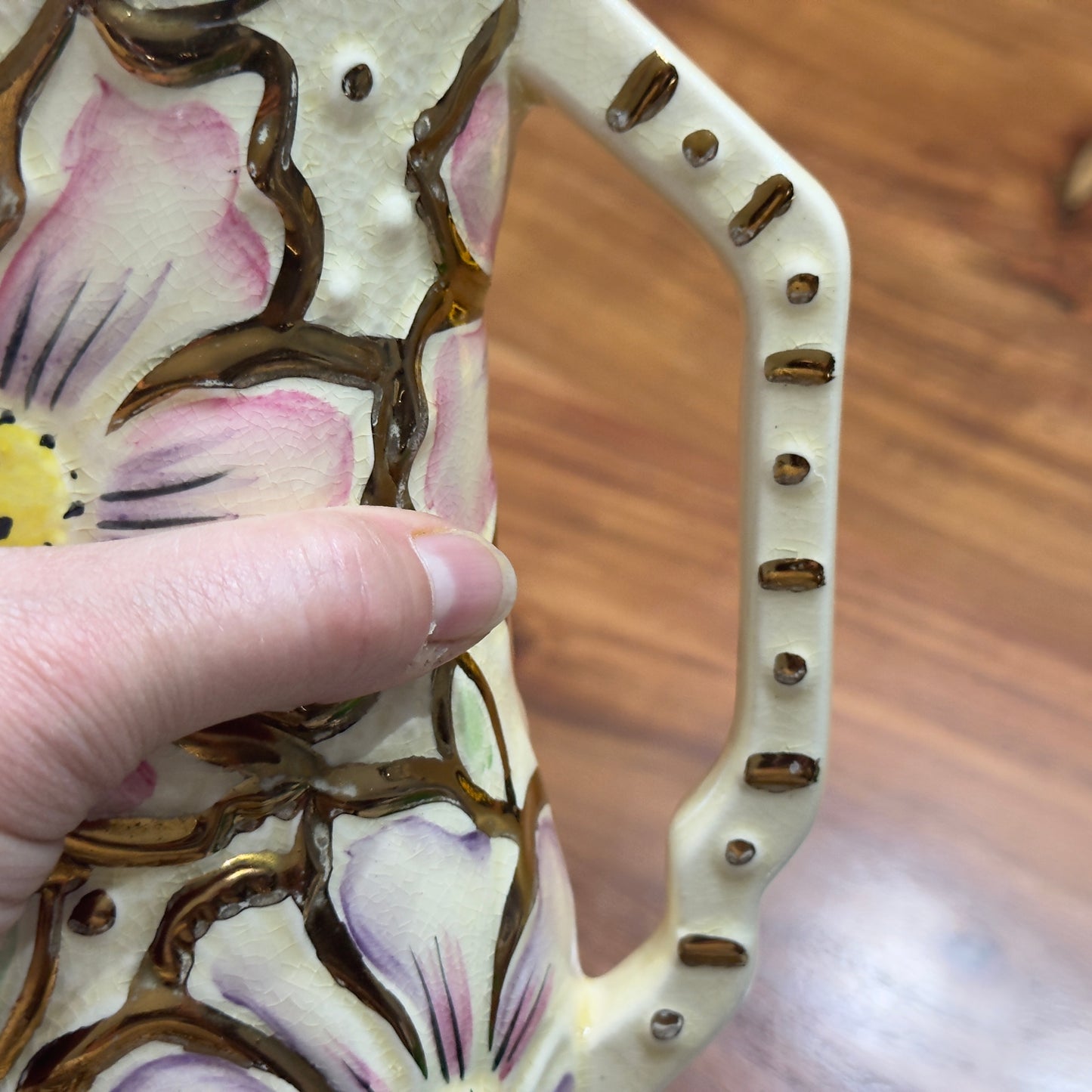 Kensington Ware England Sunflower Jug Vase