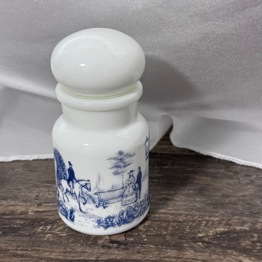 Small Blue Victorian Apothecary Jars