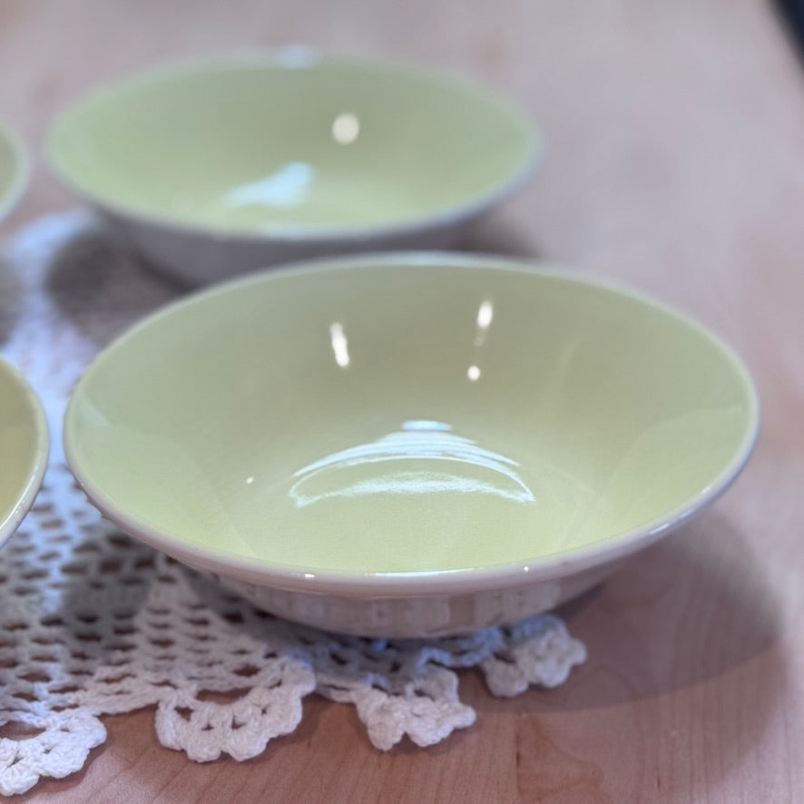 Biltons England 'Galaxy' Yellow Soup/Cereal Bowls