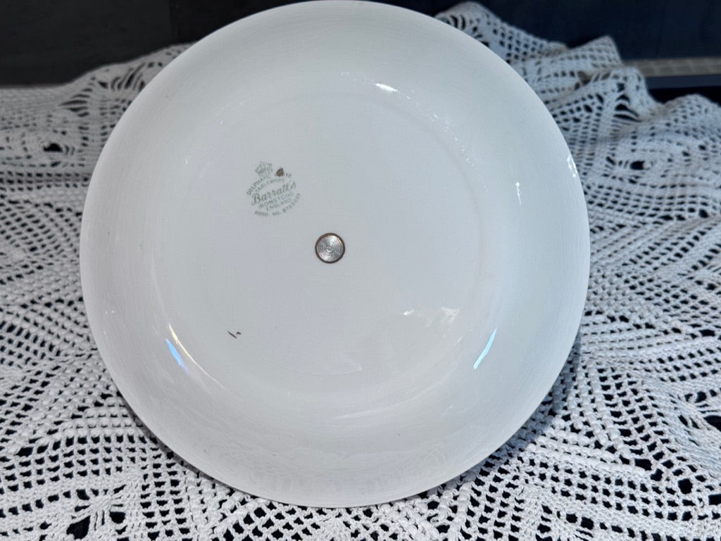Barratt's Ironstone Delphatic White Pastry/Cake Plate