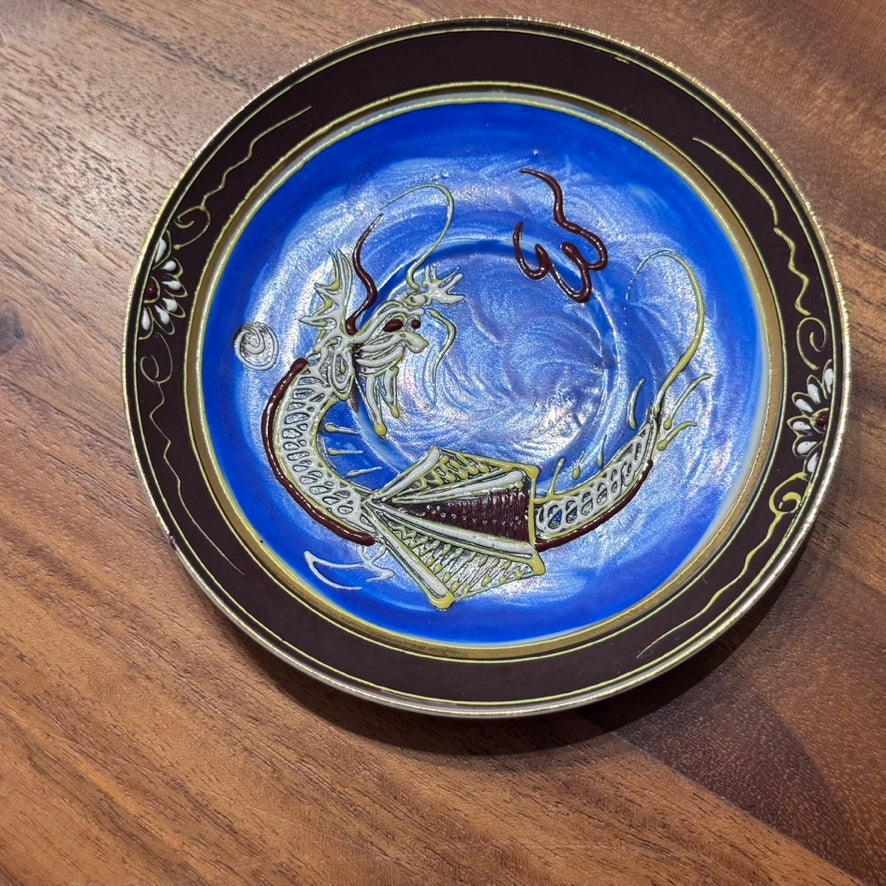 Vintage Japanese Moriage Dragonware Sugar Bowl & Cups & Saucers