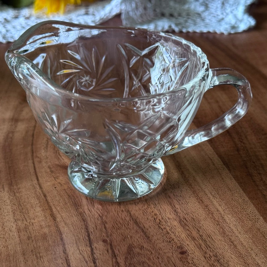 Cut Crystal Cream & Sugar Bowl
