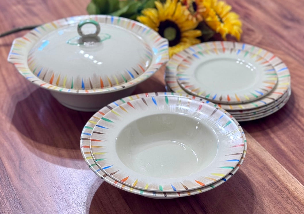 MYOTT SON & Co Hand Painted G.G. 1898 Dish Set