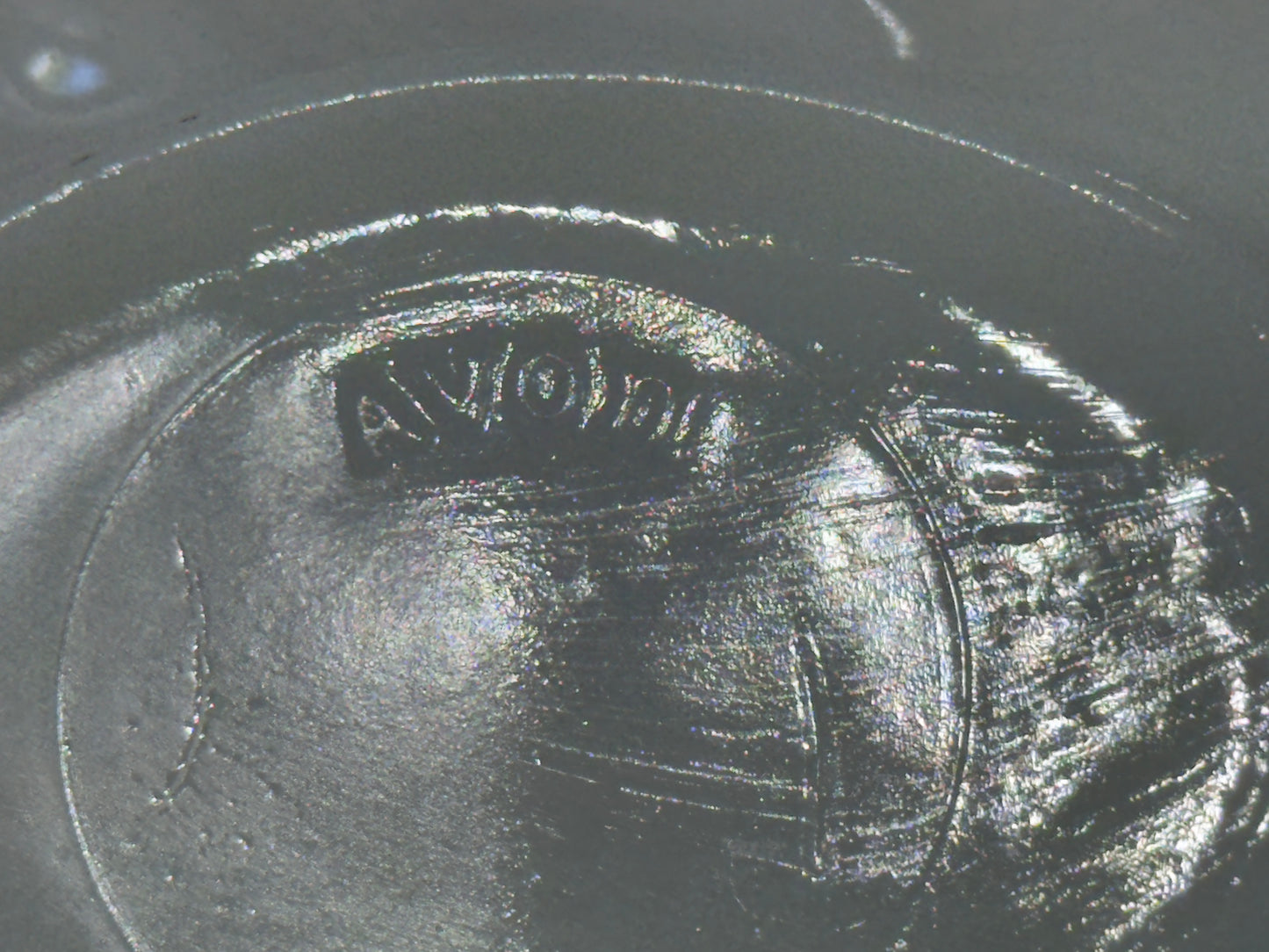 Avon Milk Glass Cherub Clam Shell Dish