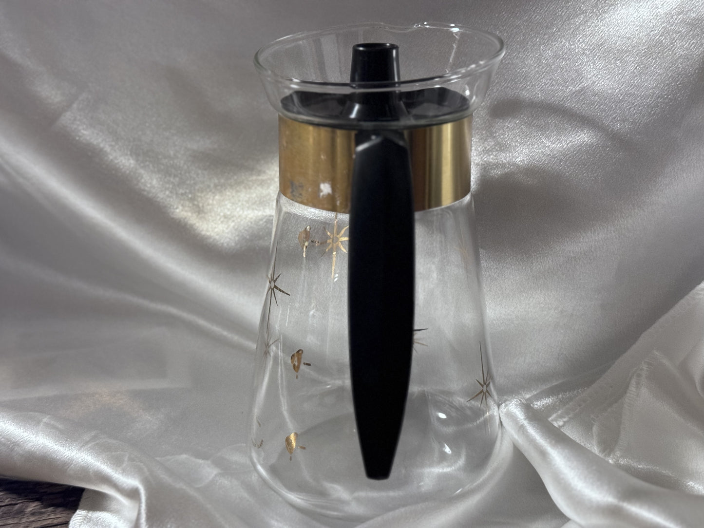 Corning Gold Atomic Starburst Coffee Carafe/Pot