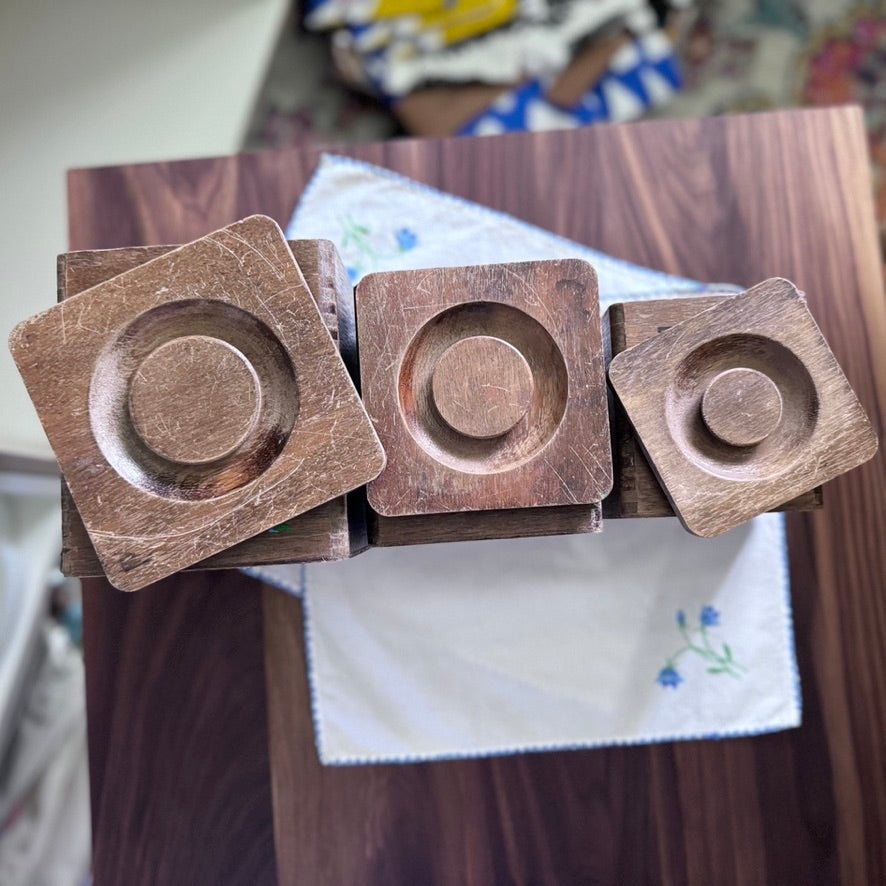 Wooden Canisters Set of 3