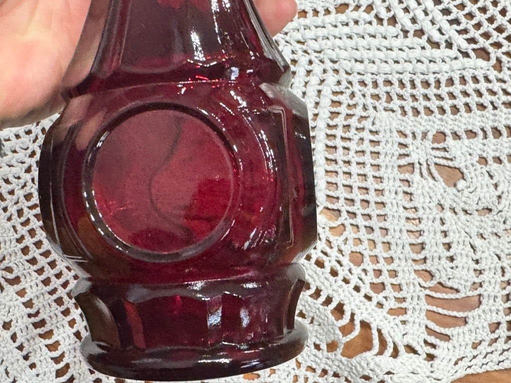 Bullseye Ruby Red Wheaton Bud Vase
