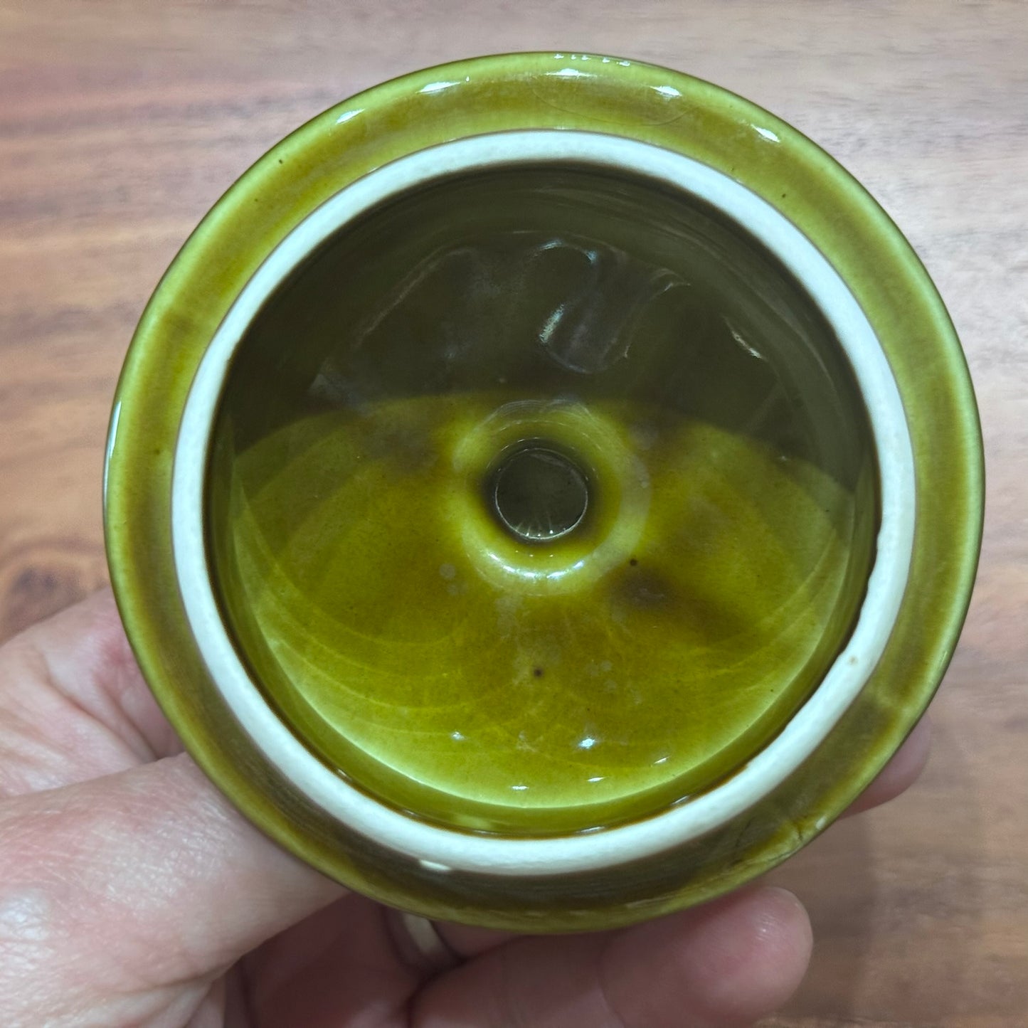 Royal Sealy Olive Green & Black Coffee Pot