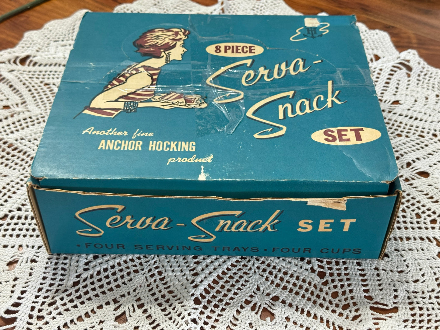 Anchor Hocking 8 Piece Serva-Snack Set
