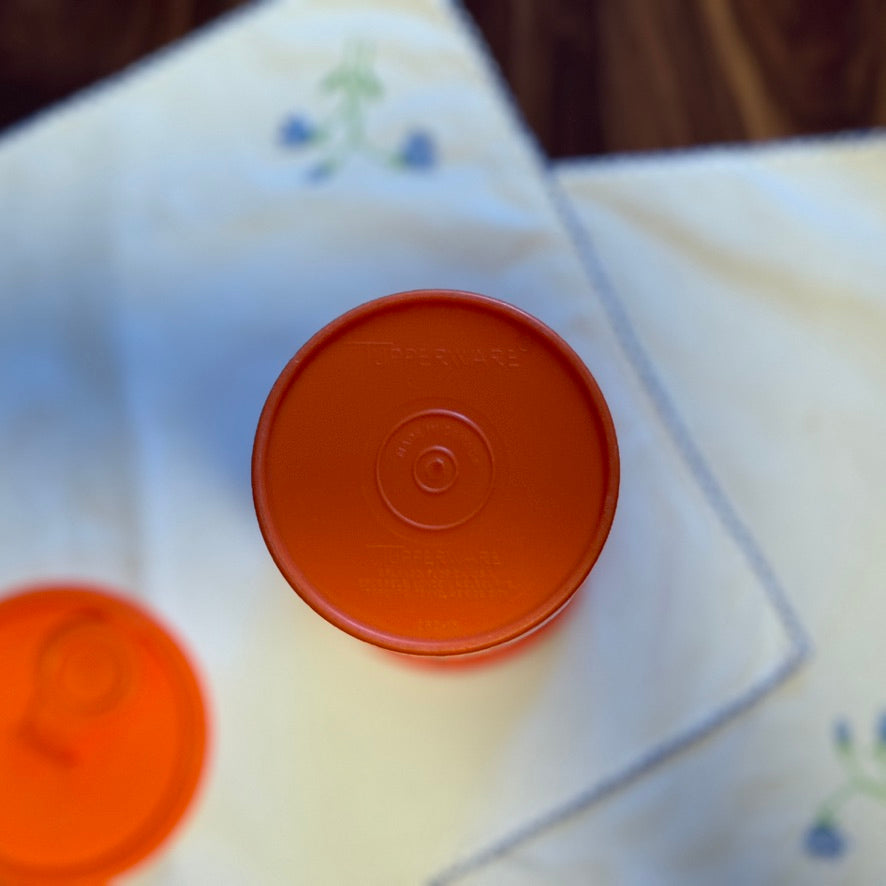Orange Tupperware Pitcher/Storage Container