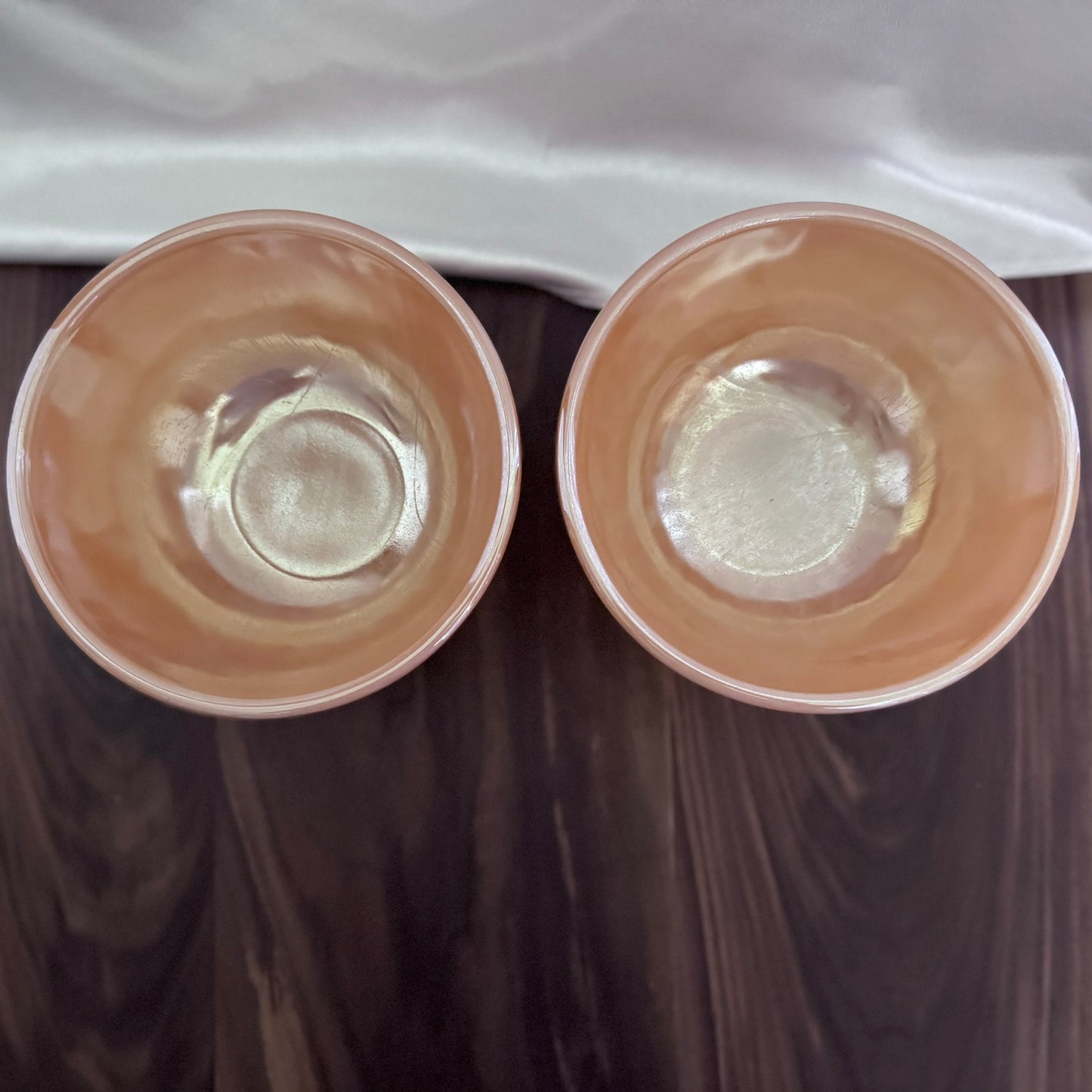 Fire-King Ribbed Swirl Medium Bowls