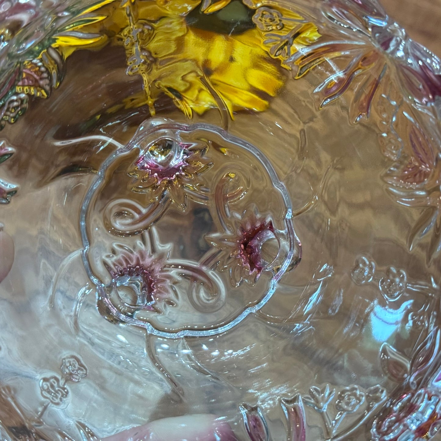 Walther Glas Floral Footed Bowl