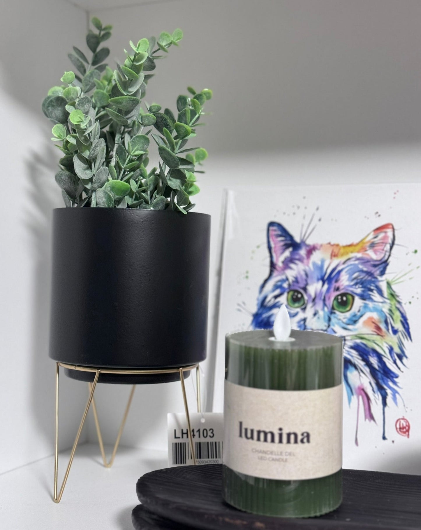 Black Metal Planter Pot